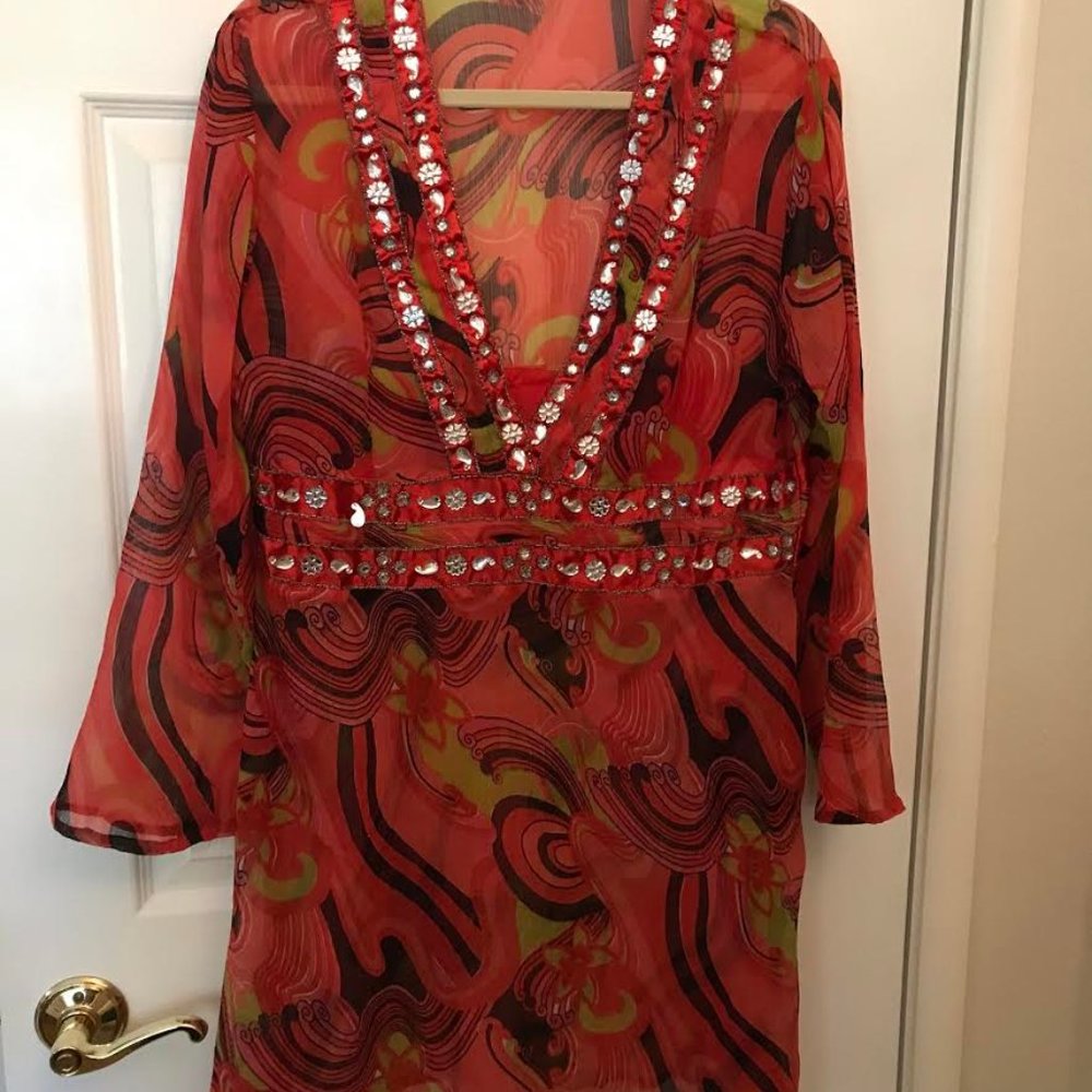 Indian Emporium Print Tunic One Size FIts All